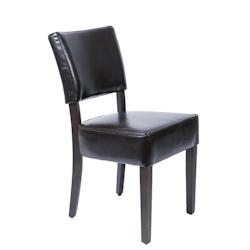 Chaises Confortables en Simili Cuir Marron Foncé - Lot de 2 - Bolero - marron GF957_0