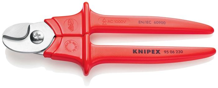 Coupe-câble 230 mm - tête polie - VDE isolé jusqu'à 1 000 V - revêtement plastique - KNIPEX_0
