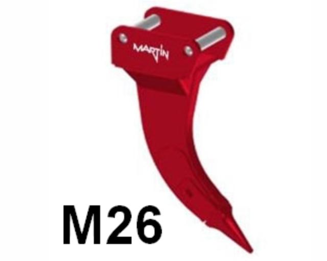 Dent de déroctage M26 Martin - 21 ou 26T - 400Kg - Attache M26 - Pour béton et rochers_0