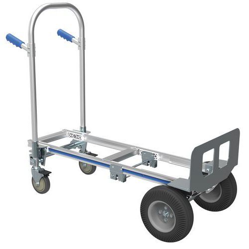 GOPLUS Diable Pliable 3 Roues en Aluminium, Chariot d'Escalier