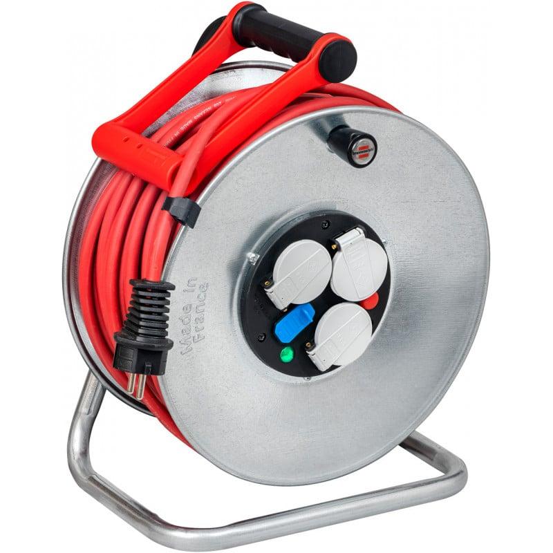 Enrouleur de câble SILVER-40 avec USB, 40m de câble H07RN-F 3G1,5, IP44 - Brennenstuhl | 1207931600_0