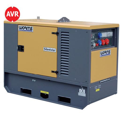 Groupe électrogène diesel insonorisé triphasé 20 kVA Worms - moteur Yanmar - 11579482_0