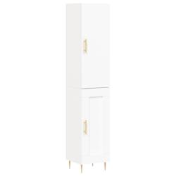 Helloshop26 - Buffet bahut commode armoire meuble de rangement organisateur cuisine salle de séjour salon haut 34,5 x 34 x 180 cm 02_0032366 - 300021_0
