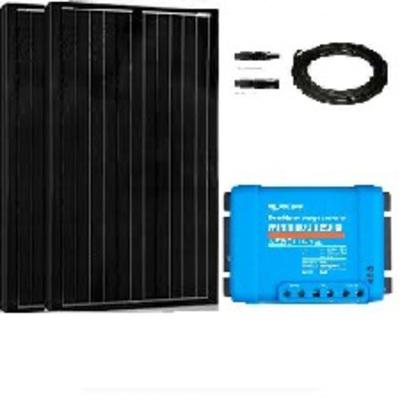 Kit solaire 200W - Panneaux monocristallins black 100W avec régulateur Victron Smart Solar MPPT 100/20 - KN011_0