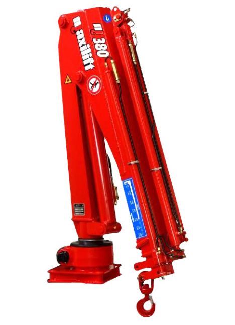 Ml 380.2 grue auxiliaire - Maxilift - longueur de flèche 3.65 m - capacité de levage 37 kNm - 2 rallonges standard_1