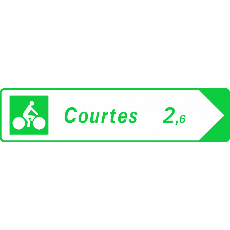 Panneau de position indication de destination distance Dv21a_0