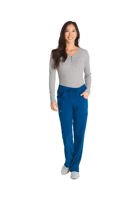 Pantalon d'infirmière femme à taille moyenne avec cordon - Réf: DKE010 - 7 poches - Dickies Medical_0