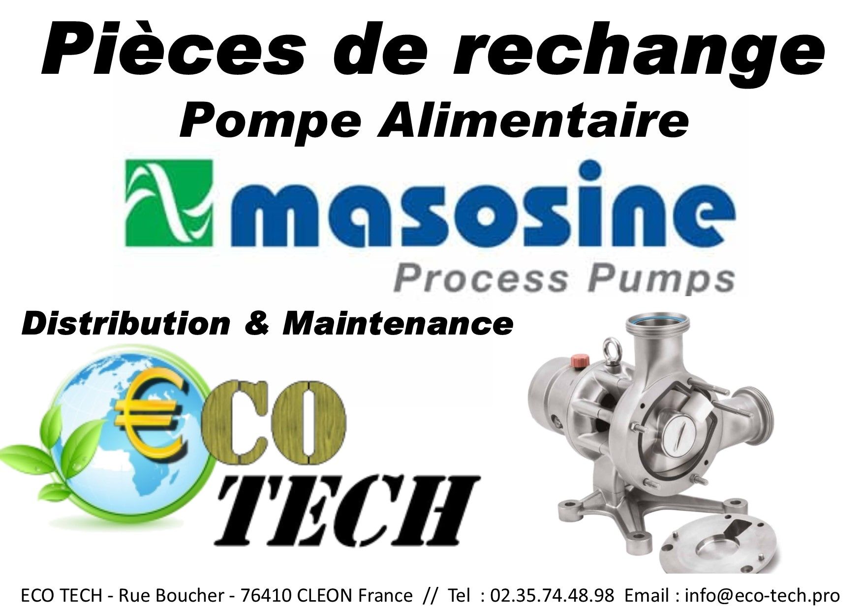 Pièces de rechange et détachées pour pompes MASOSINE - Normandie et Nouvelle-Aquitaine_0