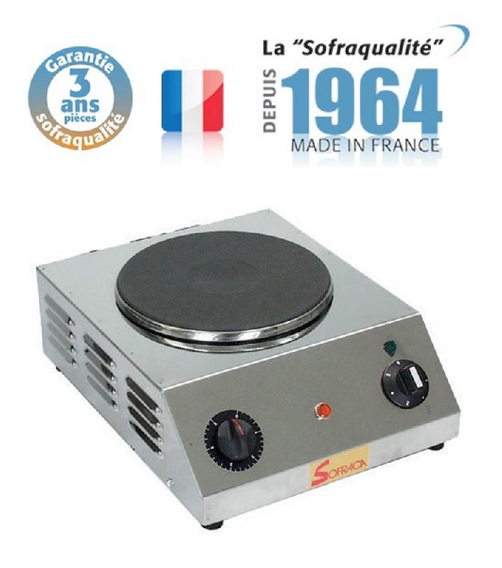 Réchaud électrique monophasé avec 1 plaque - diamètre 220 mm - 27132S_0