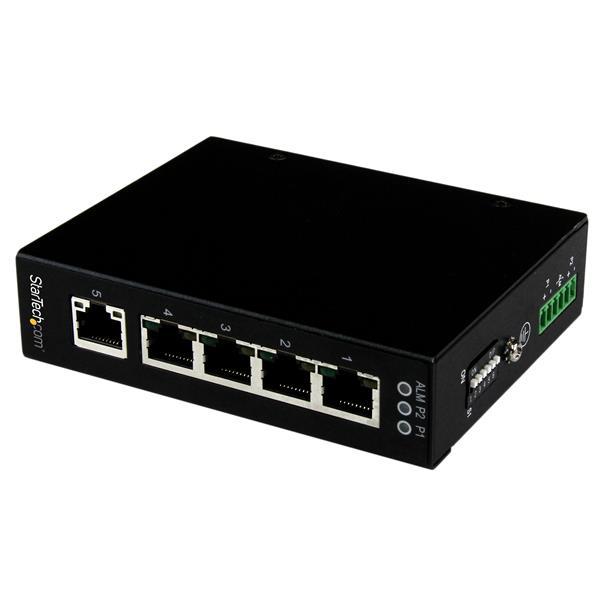 StarTech.Com Switch Gigabit Ethernet industriel non géré à 5 ports - Commutateur GbE à montage mural / sur rail DIN_0