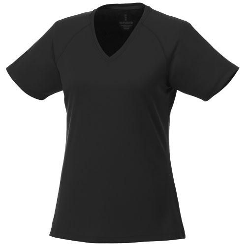 T-shirt Cool Fit manches courtes col V femme Amery - 100% polyester respirant 145 g/m²_0