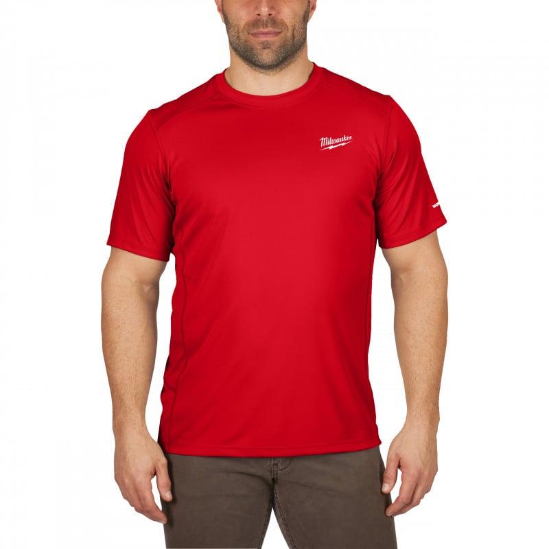 T-shirt workskin manches-court rouge MILWAUKEE | 4932493068_0