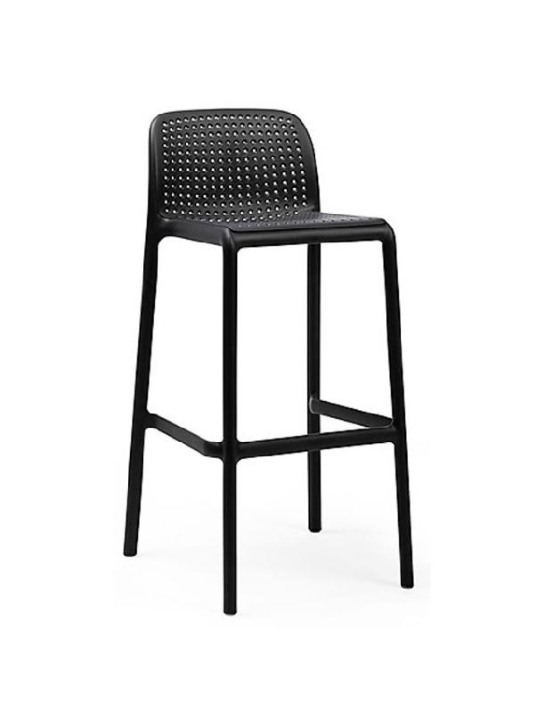 Tabouret de bar Eden - empilable, en polypropylène fiberglass traité anti-UV, avec embouts anti-dérapants_0