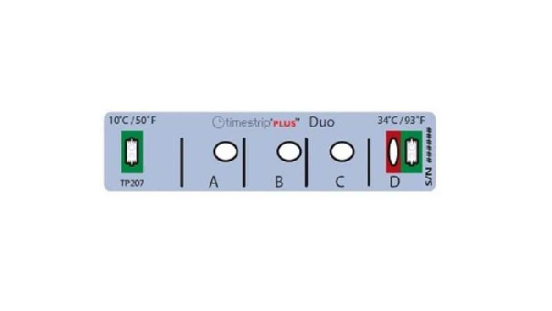 TimestripPlus Duo - Indicateurs sensibles au temps et à la température - Seuils à +10°C et +34°C_0