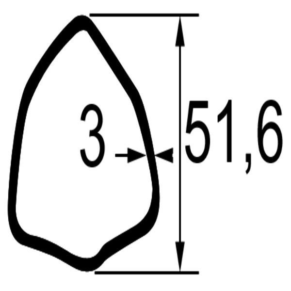 TUBE 1,00M EXTERIEUR 51,6X3 (503) BYPY