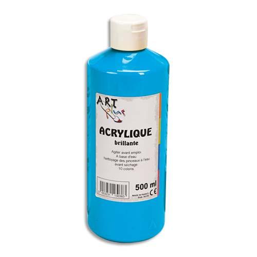 Art plus acrylique brillante 500ml bleu primaire_0