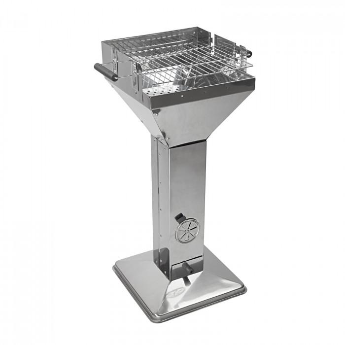Barbecue en inox sur pied / colonne 'merida'_0