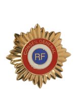 BROCHE CLASSIQUE POUR CONSEILLER GÉNÉRAL RÉF 0705.252