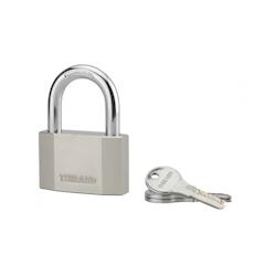 Cadenas à clé Octo, acier, chantier, anse acier, 70mm, 3 clés - THIRARD - gris 3150269900553_0