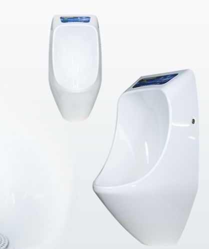 Ecoplus - Urinoirs sans eau URIMAT - Plastique résistant avec écran publicitaire intégré_0