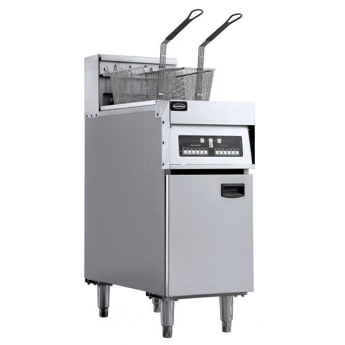 Friteuse électrique triphasé sur coffre à 2 paniers 25 l - 60 kg/h - 7509.0005_0