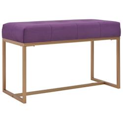 Helloshop26 - Banc banquette 80 x 36 x 45 cm velours violet 02_0010833 - 3000595682725_0