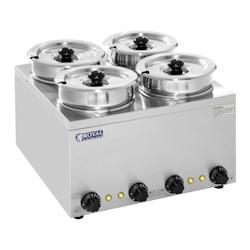 HELLOSHOP26 - Distributeur de soupe 4 réservoirs 2,75 litres 600 watts acier inoxydable 14_0000151 - 3000153118987_0