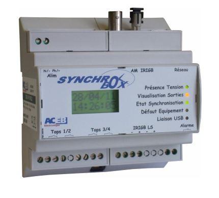 Horloge client pour la synchronisation d'équipements de contrôle commande - ntp synchrobox ip_0