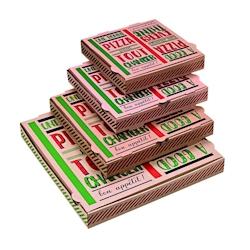 Packnwood FHC - 100Pcs - Boîte à pizza carton brun décor 
