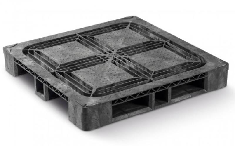 Palette en plastique QP1140HB3R-ASCD (CP3) - 1140x1140mm - Charge statique 7500kg - MIX PP/PE_0