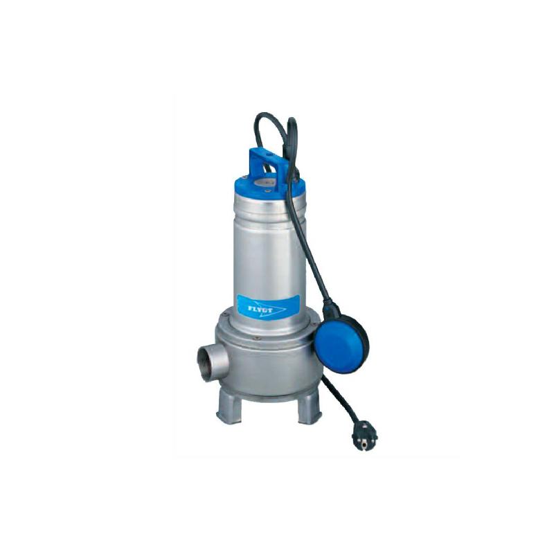 Pompe Flygt DXVM 50-7 - Pompe de relevage eaux chargées avec flotteur - 0,75 kW 30m3/h 220V - Submersible et robuste_0