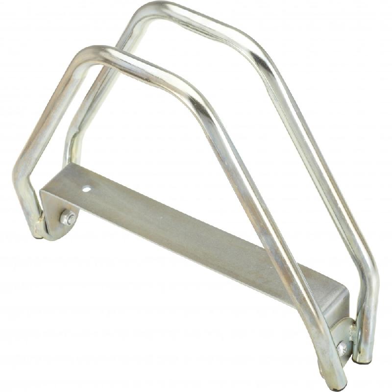 Râtelier pivotant pour 1 vélo MOTTEZ - Acier zingué, à visser, charge jusqu'à 60 kg, dimensions 33 x 8.5 x 28.5 cm_0