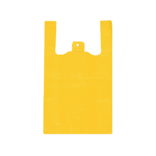 Sacs bretelles jaune 26+12x45 cm - 13 microns - Carton de 2000 sachets_0