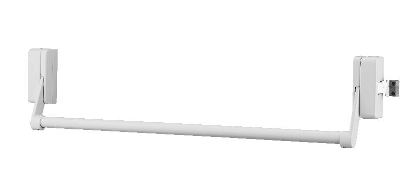 Serrure antipanique 1 point latéral réversible - laqué blanc - porte maxi 1150 mm - norme CE NF EN1125_0