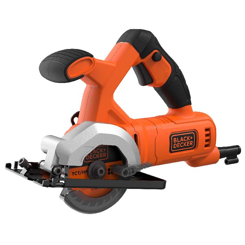 BLACK+DECKER BES510-QS - Mini scie circulaire filaire 400W avec 3600 tours/min - Design ergonomique et sécurité optimale_0