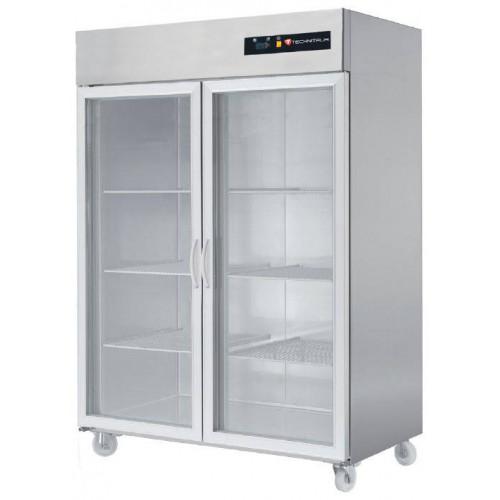 ARMOIRE RÉFRIGÉRÉE VITRÉE POSITIVE GN 2/1 TECHNITALIA - 1400 L