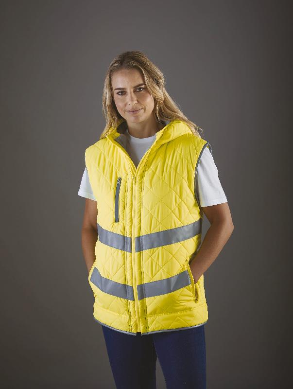Bodywarmer haute visibilité 'Kensington' - Réf: YHV007 - 100% polyester, bandes réfléchissantes, norme EN ISO 20471:2013 Classe 2_0