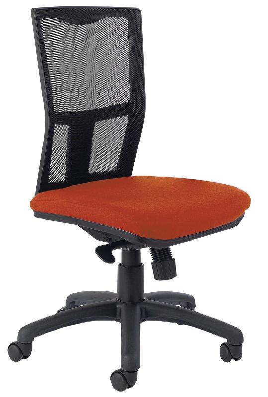 CHAISE DE BUREAU RITZ RÉGLAGE LOMBAIRE ASSISE TISSU COLORIS CORAIL - MANUTAN COLLECTIVITÉS