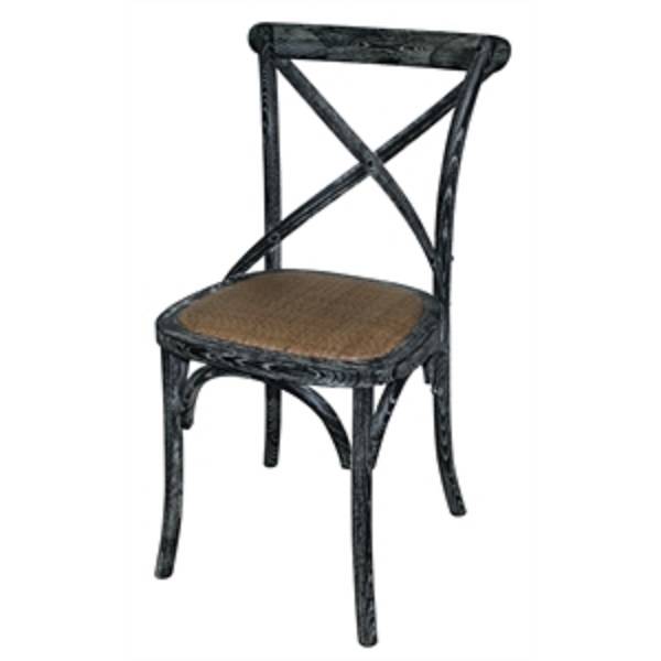Chaise en bois dossier croisé modèle TRGG656 - vintage pour restaurants, cafés et bistros_0