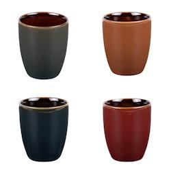 Coffret de 4 gobelets Elyas 10 cl -  Multicolore Rond Grès Table Passion - multicolore Grès 3106232282010_0