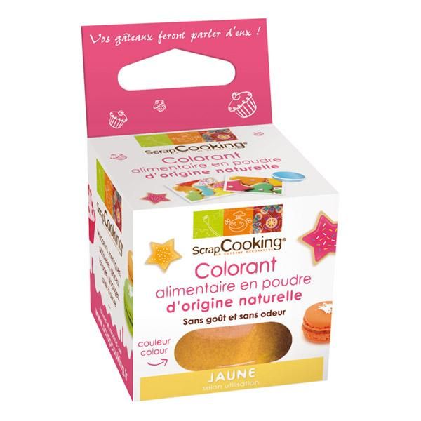 SCRAPCOOKING COLORANT JAUNE D'ORIGINE NATURELLE 10G D&EACUTECORS G&ACIRCTEAUX