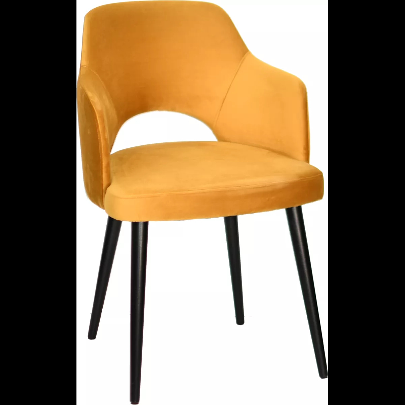 Fauteuil AUMONT - hêtre massif garni - contemporain - intérieur - 31780005NOIRM95A_0