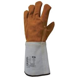 Gant de protection cuir anti chaleur  EUROWELD 250 (x  paires) blanc|orange T.10 Coverguard - 10 cuir 5450564048058_0