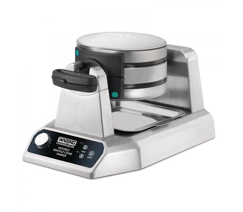 Gaufrier cornet à glace double - 120 cornets/24h - 1,4 kW - Dimensions 280x432x254(h) mm - Code fournisseur WWCM200_0