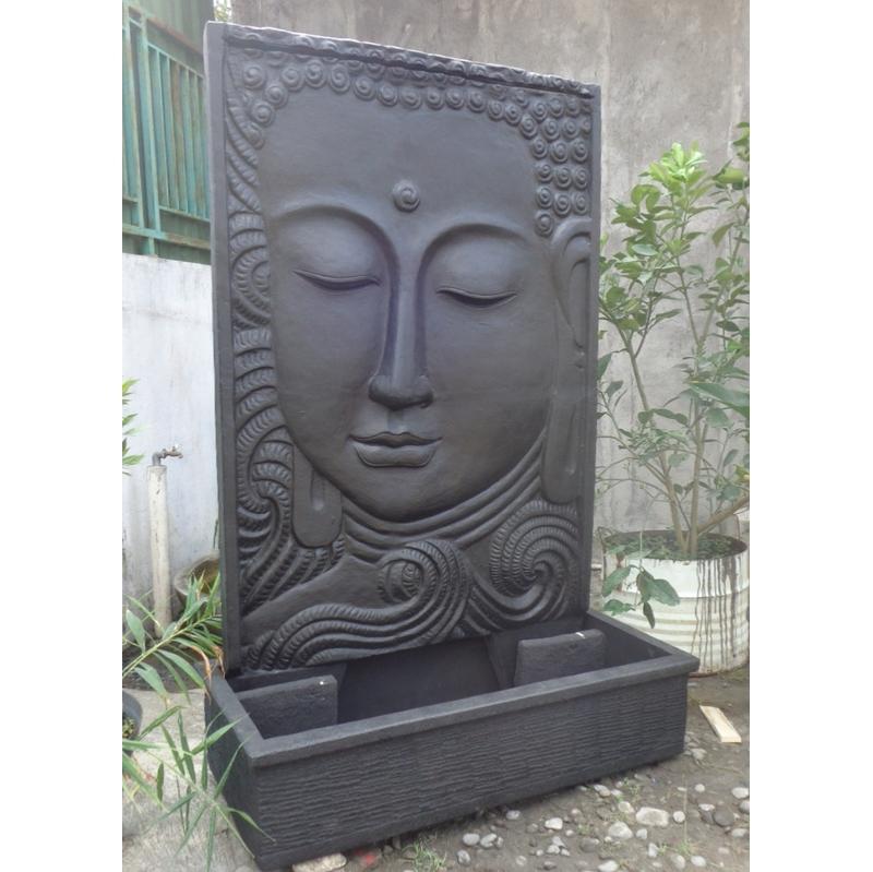 Fontaine De Jardin Mur Deau Déesse Dewi Sri 1m 50 Noir Wanda Collection