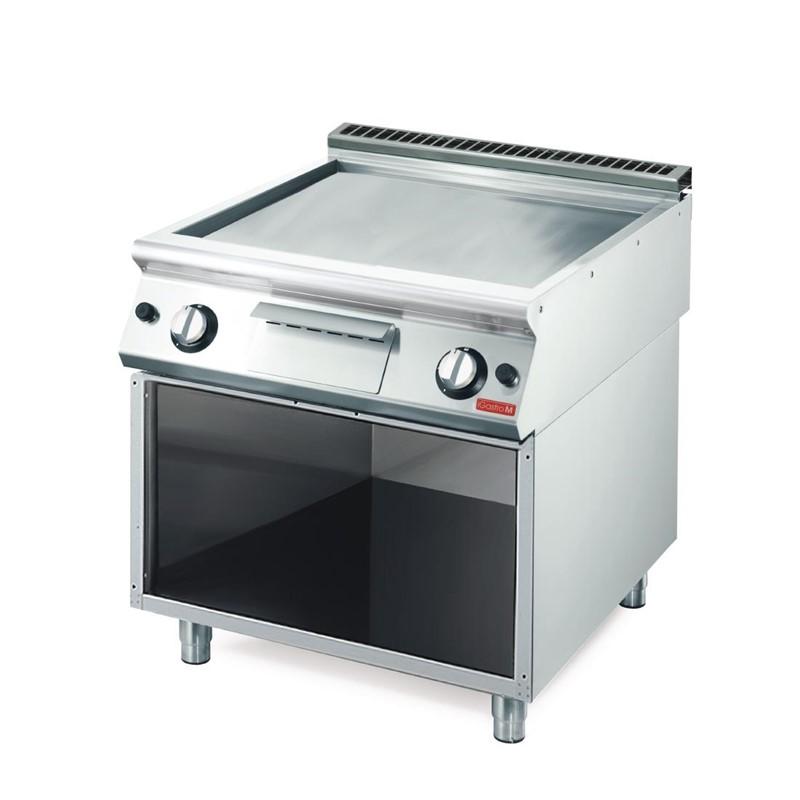 Plancha gaz 700 - Plaque lisse en acier inoxydable GM70/80FTGS - GN096 - 12kW_0