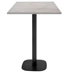 Restootab - Mange-debout 60x60cm - modèle Round marbre yule - beige TB-ROUFF-6060M-MB.YUL_0