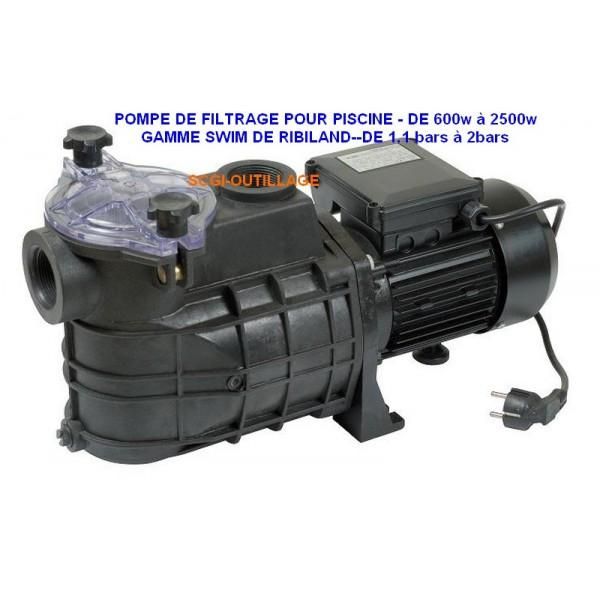 RIBILAND FILTRATION PISCINE SWIM AUTO.AMORCANTE-1.1BAR-160L/MM