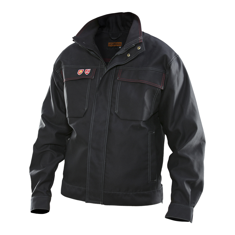 Veste soudeur 100% coton retardateur de flamme 350g - pcvt100 - jobman_0