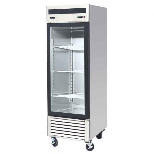 Armoire négative 1 porte vitrée inox - MCF8701GR_0